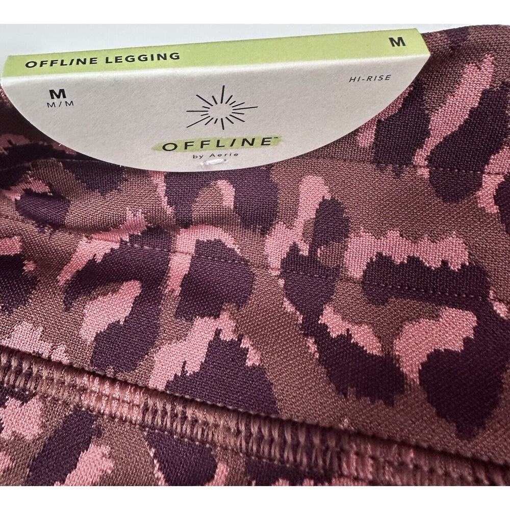 NWT Offline by Aerie Womens Hi-Rise Legging Pockets Drawstring Maroon Size XL M - Picture 7 of 15